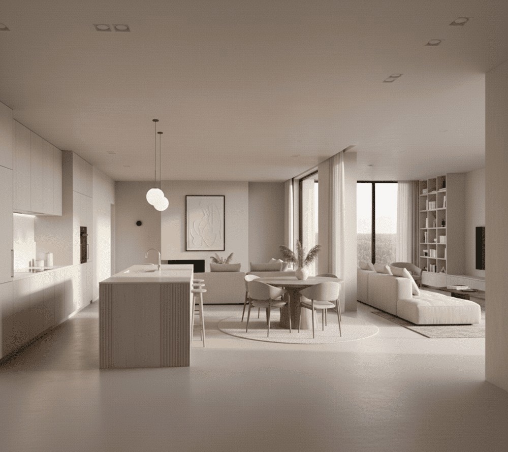 cucina open space moderna