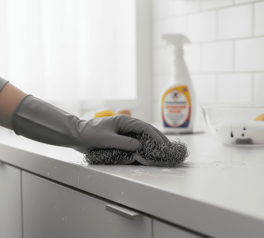 pagliuzza su mobile laminato