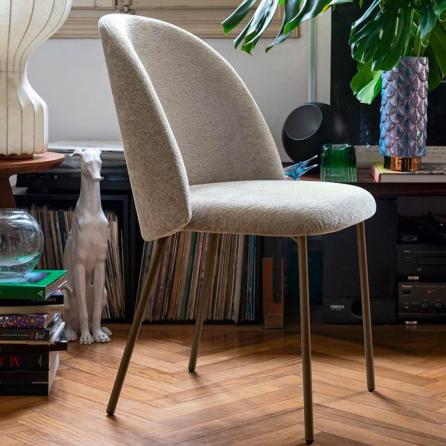 Sedia Imbottita TUKA MID CB2183 Connubia Progetto Sedia