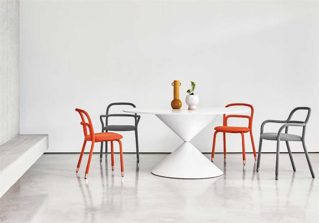 Tavolo di design Clessidra ø 150 Midj - Progetto Sedia