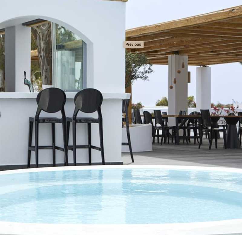 Set 2 Sgabelli Da Bar Igloo Design Scab – Trasparenti In Policarbonato, Made In Italy