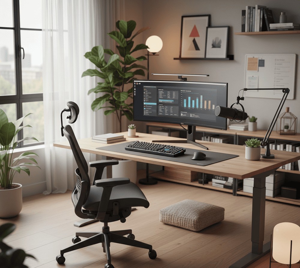 Postazione lavoro con Sedia ergonomica