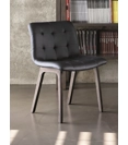 Kuga legs Wood Upholstered armchairs Bontempi 5