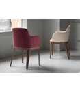 Margot armchair with wooden legs Office armchairs Bontempi 3