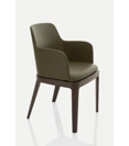 Margot armchair with wooden legs Office armchairs Bontempi 6
