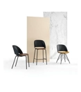 Steel pole Modern wooden chairs Bontempi 1