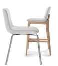 Amira Sgabello Legno Upholstered stools Progetto Sedia 4