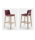 Amira Sgabello Legno Upholstered stools Progetto Sedia 1