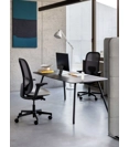 Evo Operatia Rete - Plastica Nera Sedie direzionali per ufficio Milani 3