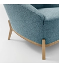 Nuvola Poltrona Gambe Legno Poltroncine Ufficio Milani 1
