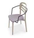 Farah Legno - Imbottita con Braccioli Sedie in legno moderne Origins 1971 2