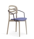 Farah Legno - Imbottita con Braccioli Sedie in legno moderne Origins 1971 5