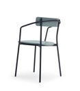 Kat Metallo con Braccioli Metal chairs Origins 1971 3