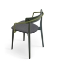 Kat Legno - Imbottita con Braccioli Modern wooden chairs Origins 1971 2