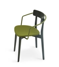 Kat Legno - Imbottita con Braccioli Modern wooden chairs Origins 1971 4