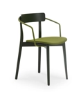 Kat Legno - Imbottita con Braccioli Modern wooden chairs Origins 1971 5