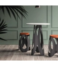Stool 000 H45 Metal stools Ambiance Italia 1