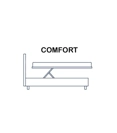 Fly H27 - Contenitore Folding Box Comfort - rete 160x200 Letti imbottiti Bontempi Letti 8