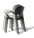 ABBY BRACCIOLI CB2192 Sedie in plastica di design Connubia 1