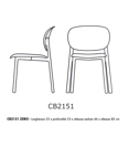 ZERO CB2151 Plastic chairs Connubia 4