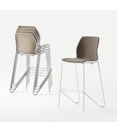 Kalea Sgabello - Gambe a Semi Slitta Plastic stools Kastel 3