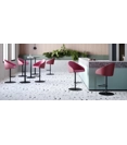 Kameo Stool - Girevole con Base Tonda Sgabelli imbottiti Kastel 1