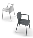 Klia Braccioli (prezzo per sedia in imballo da 2 pz.) Sedie in plastica di design Kastel 10
