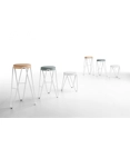 Apelle Jump H75 Stools in leather and eco-leather Midj 2