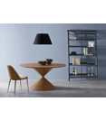 Hourglass ø 150 Wood Base Modern tables Midj 1