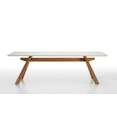 Zeus 200x100 - Wooden Leg Living room tables Midj 1