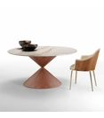 Hourglass ø 150 Wood Base Modern tables Midj 1