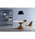 Hourglass ø 180 Wood Base Modern tables Midj 2
