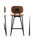 Tata Stool (upholstered seat and back)