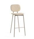 Tata Young Sgabello (rivestito con retro schienale in plastica) Sgabelli in metallo Point 3