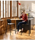 Tata Stool (seat and back in plastic or wood) Metal stools point 2