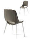Eva Gamba a Spillo (seduta plastica o cuoio) Sedie in plastica di design Point 6