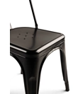 Iron Black Sedie in metallo Progetto Sedia 2