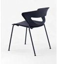 SET 2 sedie Kicca - Seduta Nera - Gamba Nera - PRONTA CONSEGNA Sedie outlet Kastel 2