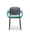 Hug Armchair with cushion and padded band Upholstered chairs Scab 4