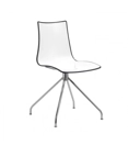 Zebra Bicolore trespolo Sedie da cucina Scab 1