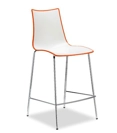Zebra Bicolor H65 Plastic stools Scab 1