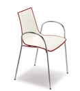 Zebra Two-tone armrests Metal chairs Scab 1