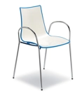 Zebra Two-tone armrests Metal chairs Scab 2