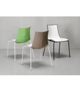 Zebra Two-tone armrests Metal chairs Scab 4