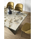 Arcus 200x100 Fisso con Piano Rettangolare Tavoli in ceramica Sedit 1