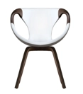 Up Wood Arms - Soft Touch Sedie in legno moderne Tonon 2