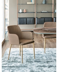 Margot poltrona gambe in acciaio