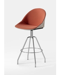 Kross Stool - Girevole 4 Gambe Cromato