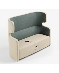 PEOPLE Divano 2 Posti con Schienale Alto