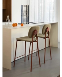 Tata Young Sgabello (sedile e schienale rivestiti)